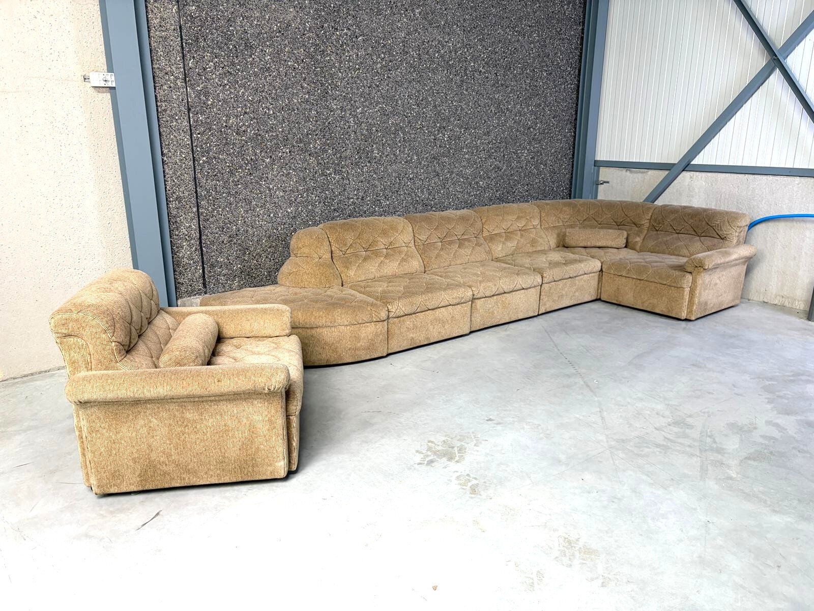 Canapé modulaire vintage par Laauser, années 1970