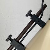 Brown metal "modernist" architectural desk lamp, Dutch 1970s