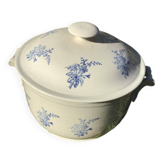 Soupière à motif bleu