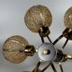 1960s 1970s 6-Light Sputnik Chandelier by Kaiser Leuchten Germany