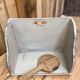 Old patinated washerwoman tray and its beater