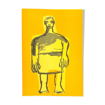 Gilles guias le bonhomme 2000 lithographie