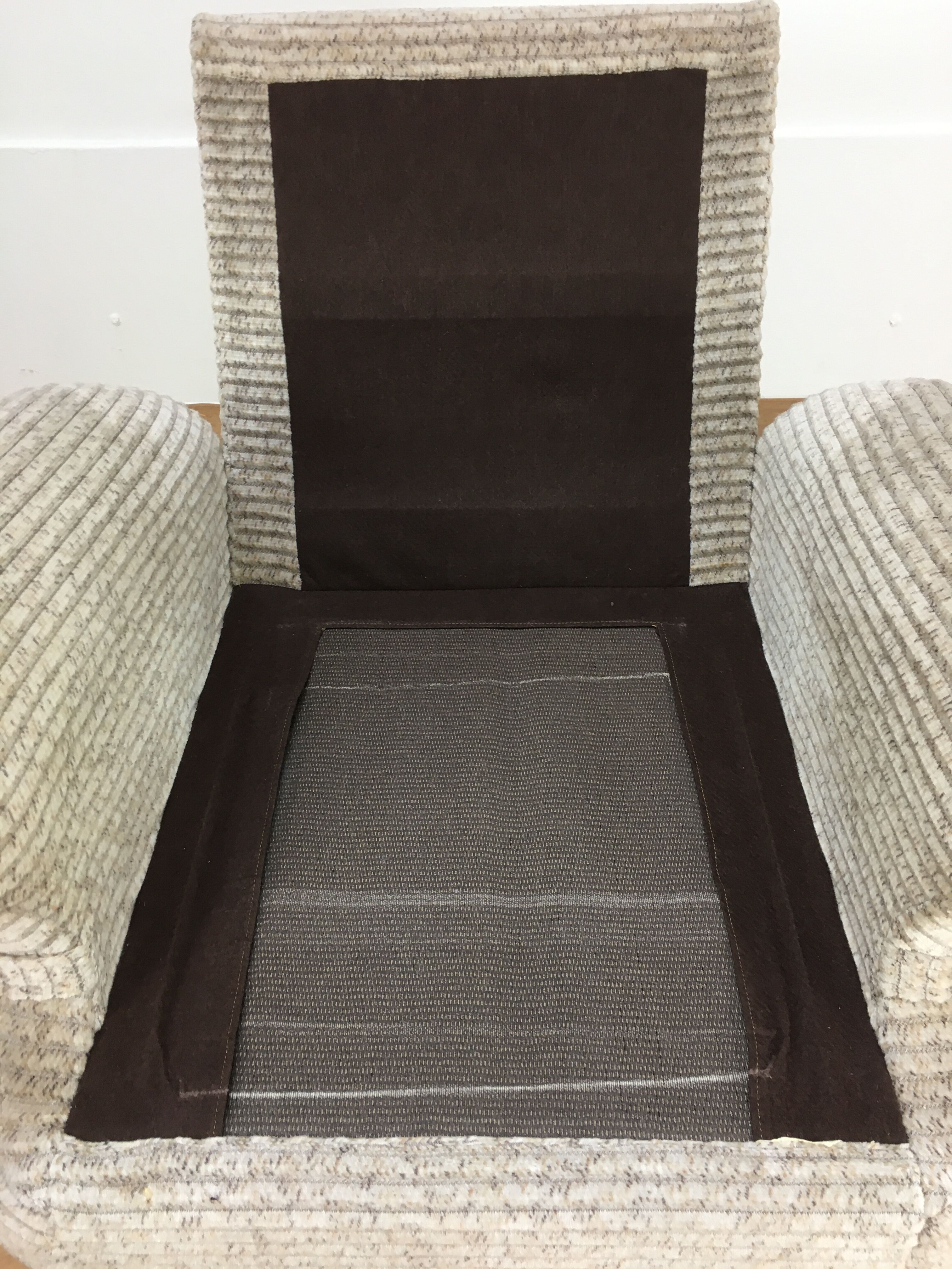 Space age 70's armrests and velvet