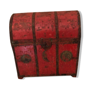 Coffre bar en bois exotique