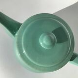 Théière grès bleu vert art déco