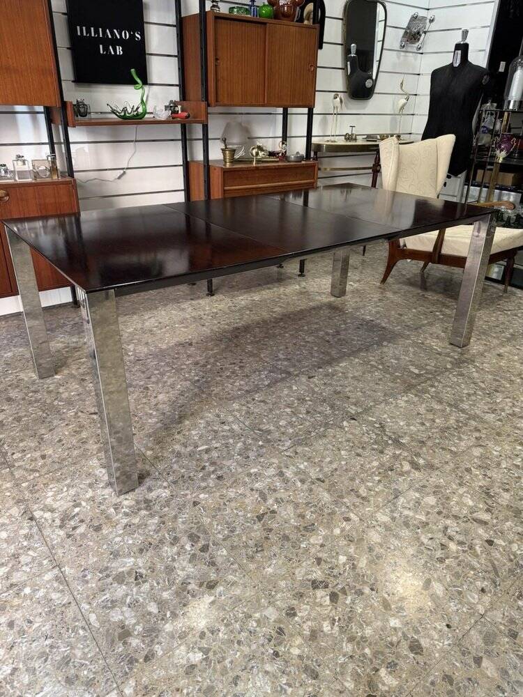 Table à manger attribuée à Giovanni Offredi pour Saporiti, années 1970.