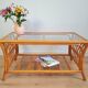 Vintage rattan coffee table