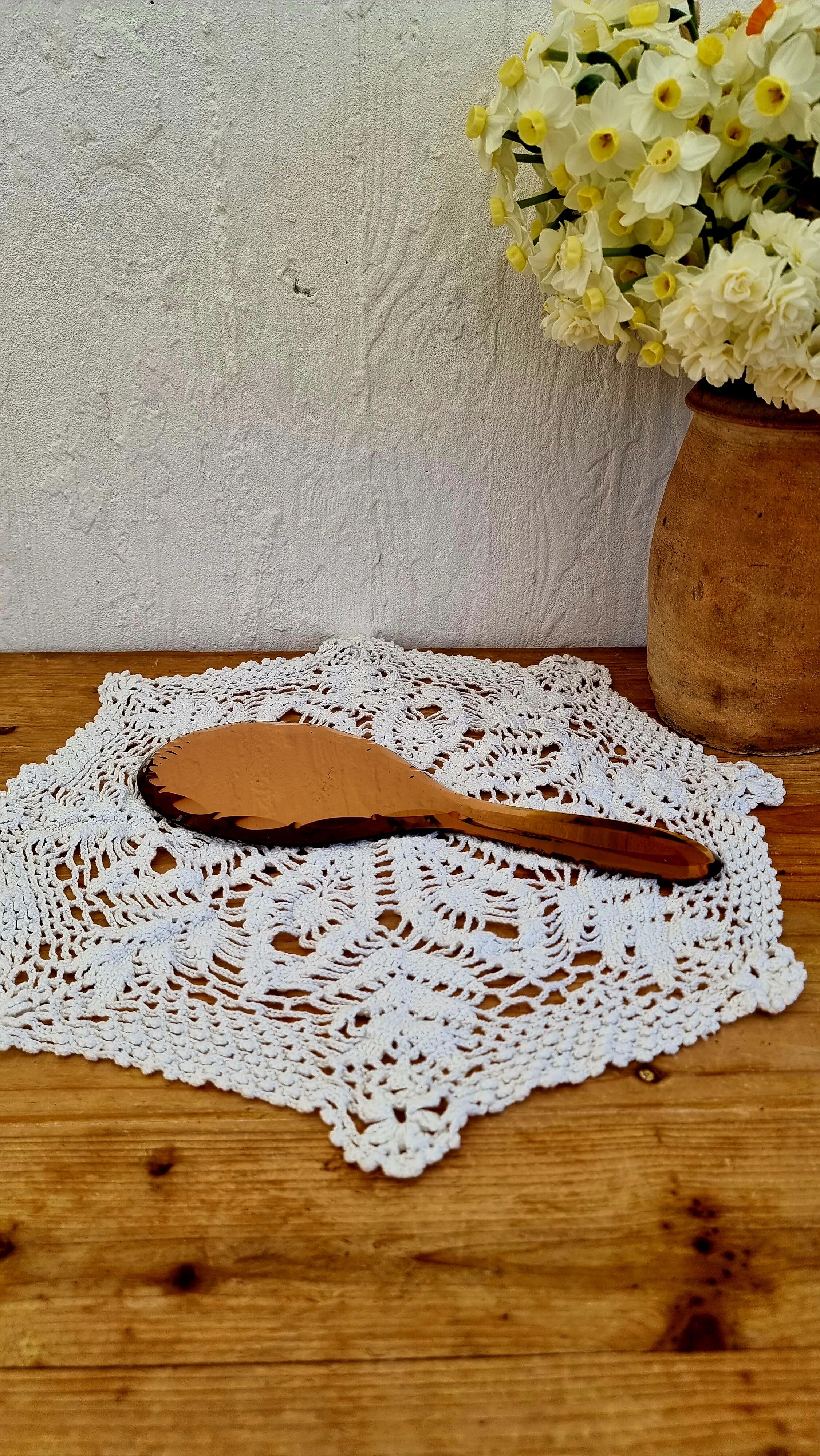 Art Deco style hand mirror