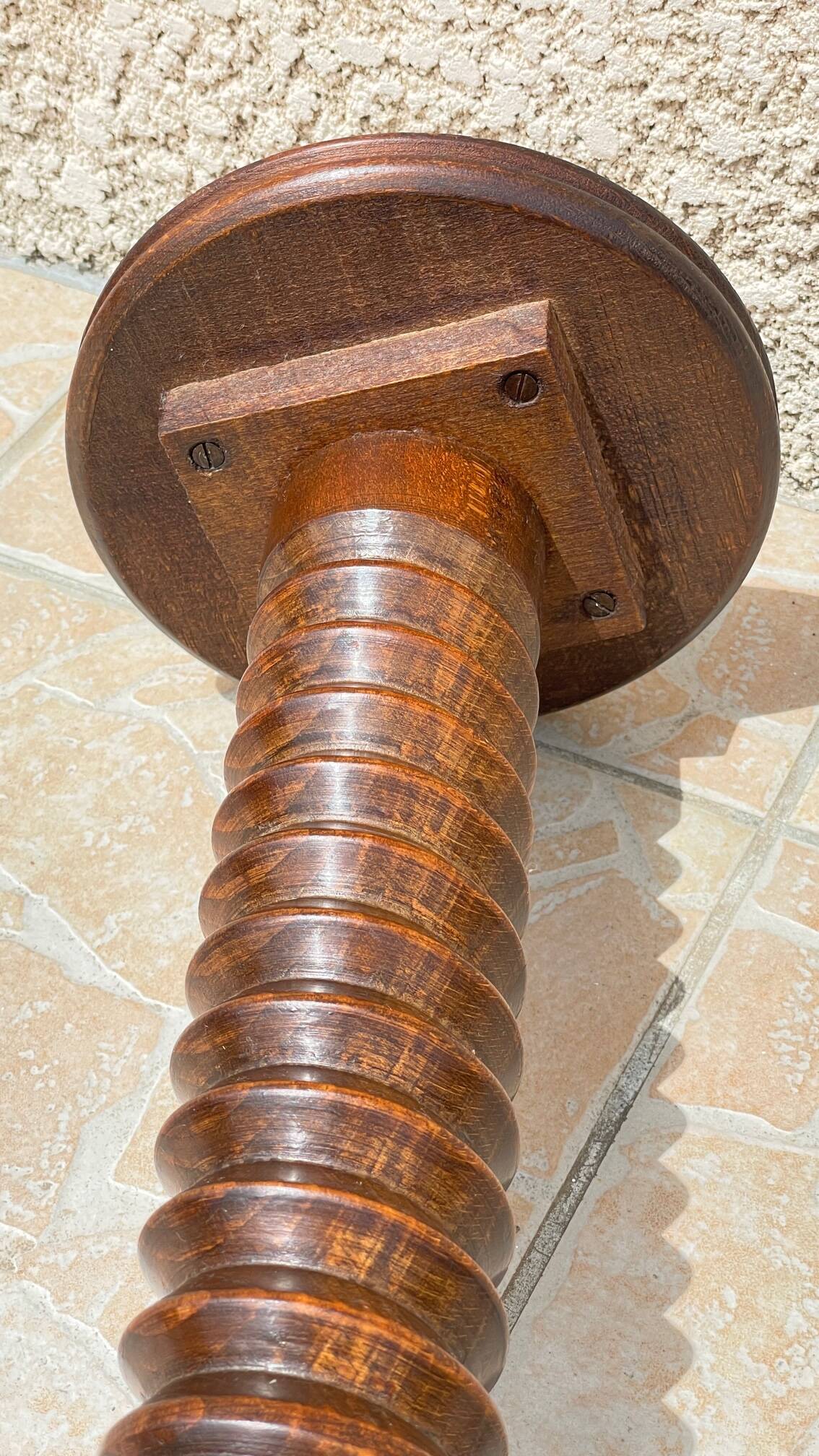 Charles dudouyt vintage oak plants holder