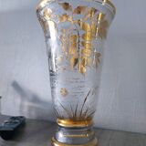 Vase doré à l'or fin signe Adat
