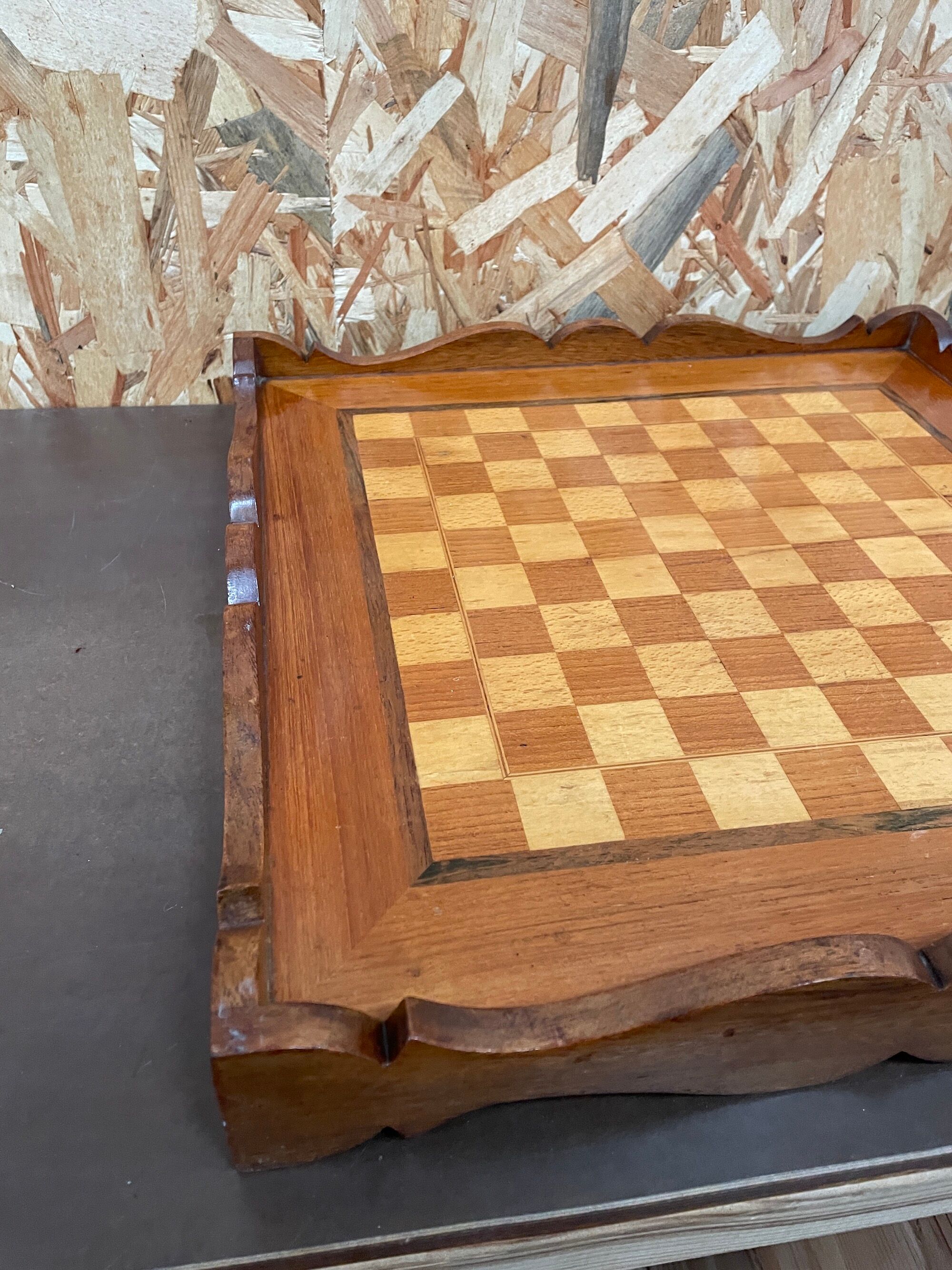 Échiquier en marqueterie