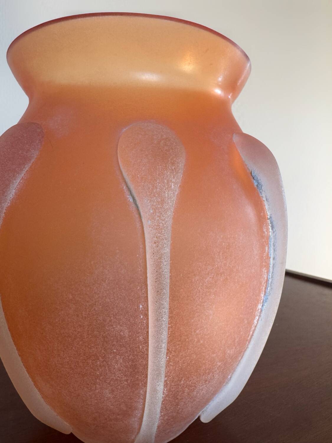 Murano Scavo glass paste vase antique