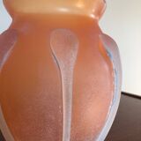 Vase pâte de verre Murano Scavo ancien