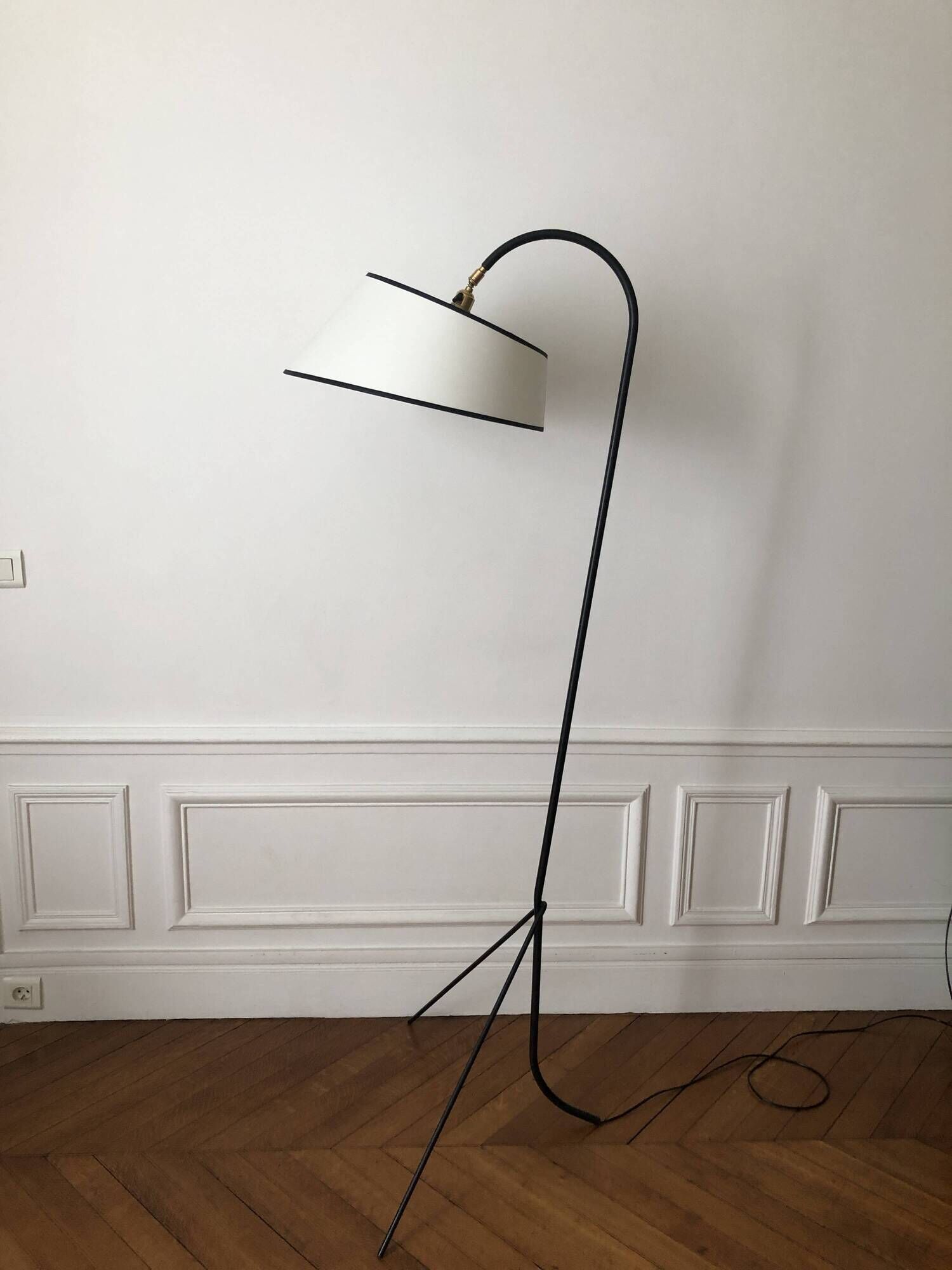 1950s tripod floor lamp