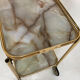 Brass Regency style serving table