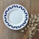 Blue leaf dessert plates