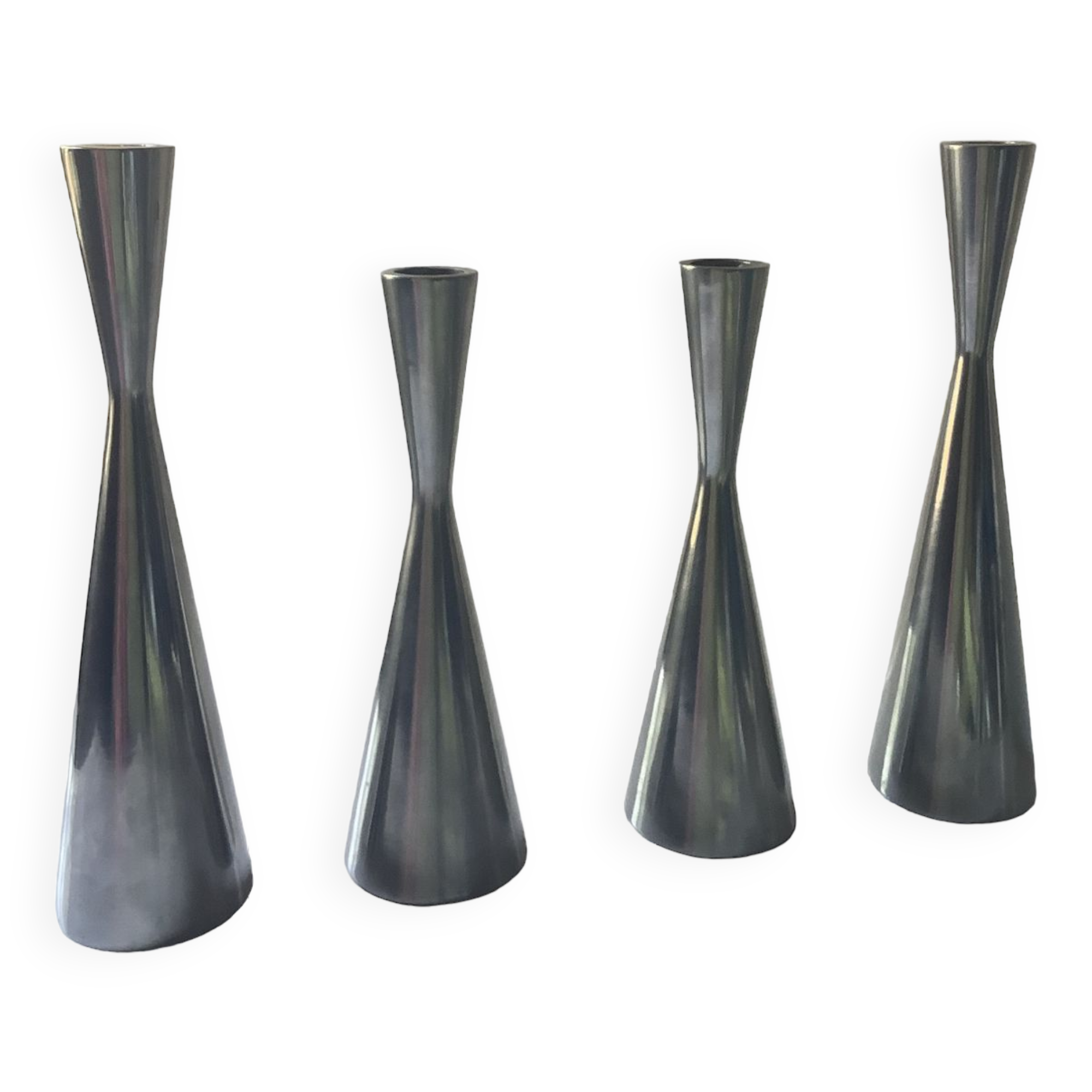 2 Duos of vintage Erika Pekkari candlesticks for Ikea