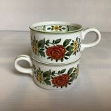 Pair of Villeroy & Boch Summer Day cups
