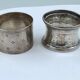 Two rounds of fine nineteenth silver towels louis xvi minerve style