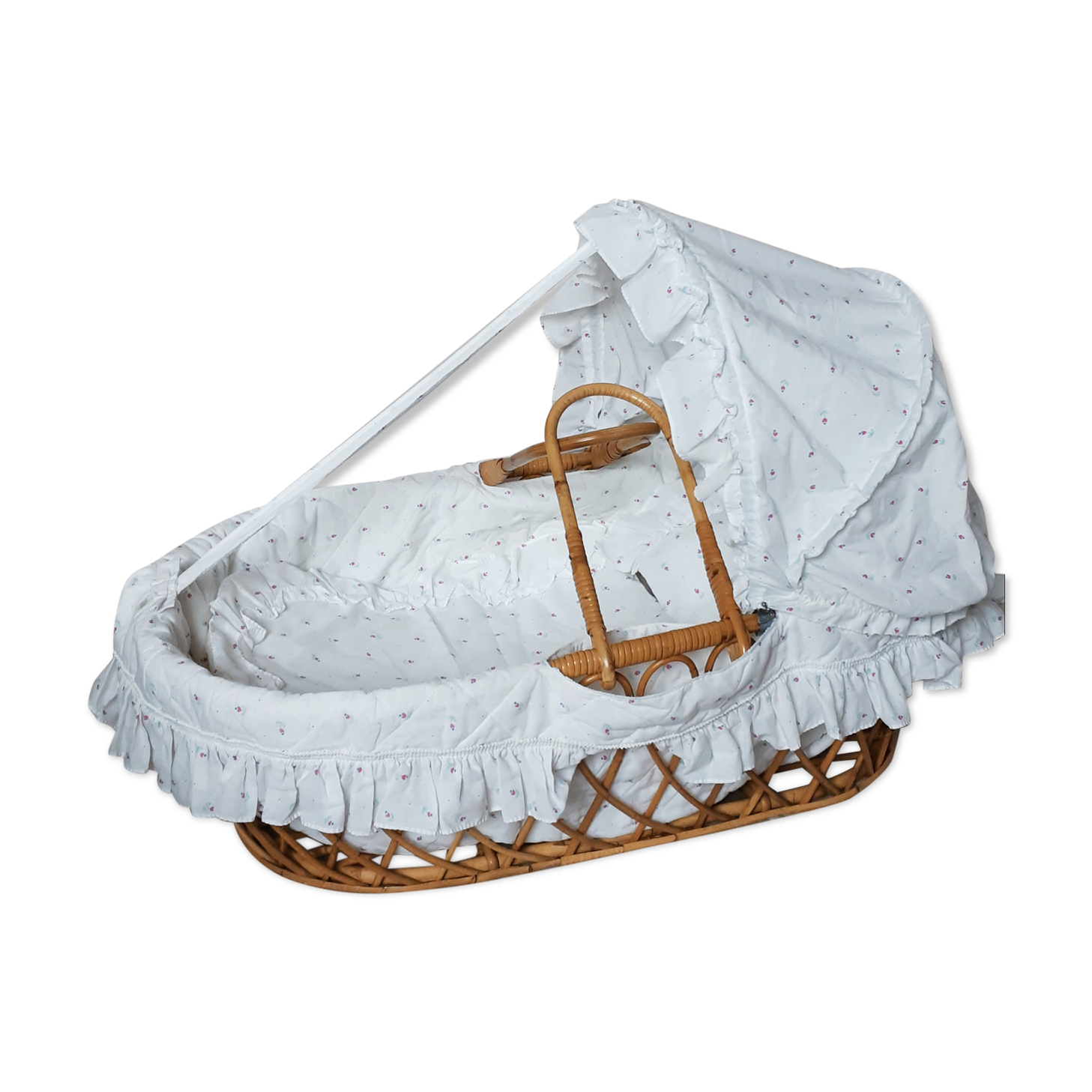 Couffin bébé en rotin