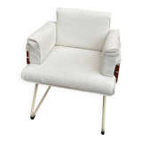 Fauteuil en cuir 80s