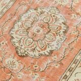 4x7 Salmon & Cream Classic Vintage Area Rug, 134x220Cm