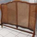 Louis XV style double cane basket bed, mid-20th century