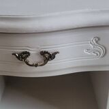 Louis XV style cherry wood bedside table