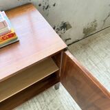 Enfilade teck XL années 60 constructiviste