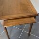 Antique cherry wood desk with marquetry, 2 drawers and 2 shelves, 112x60 h76cm.