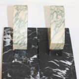 Art deco marble bookends