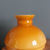 Caramel ochre opaline glass globe lampshade