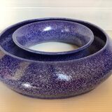 Blue speckled wreath flower pick