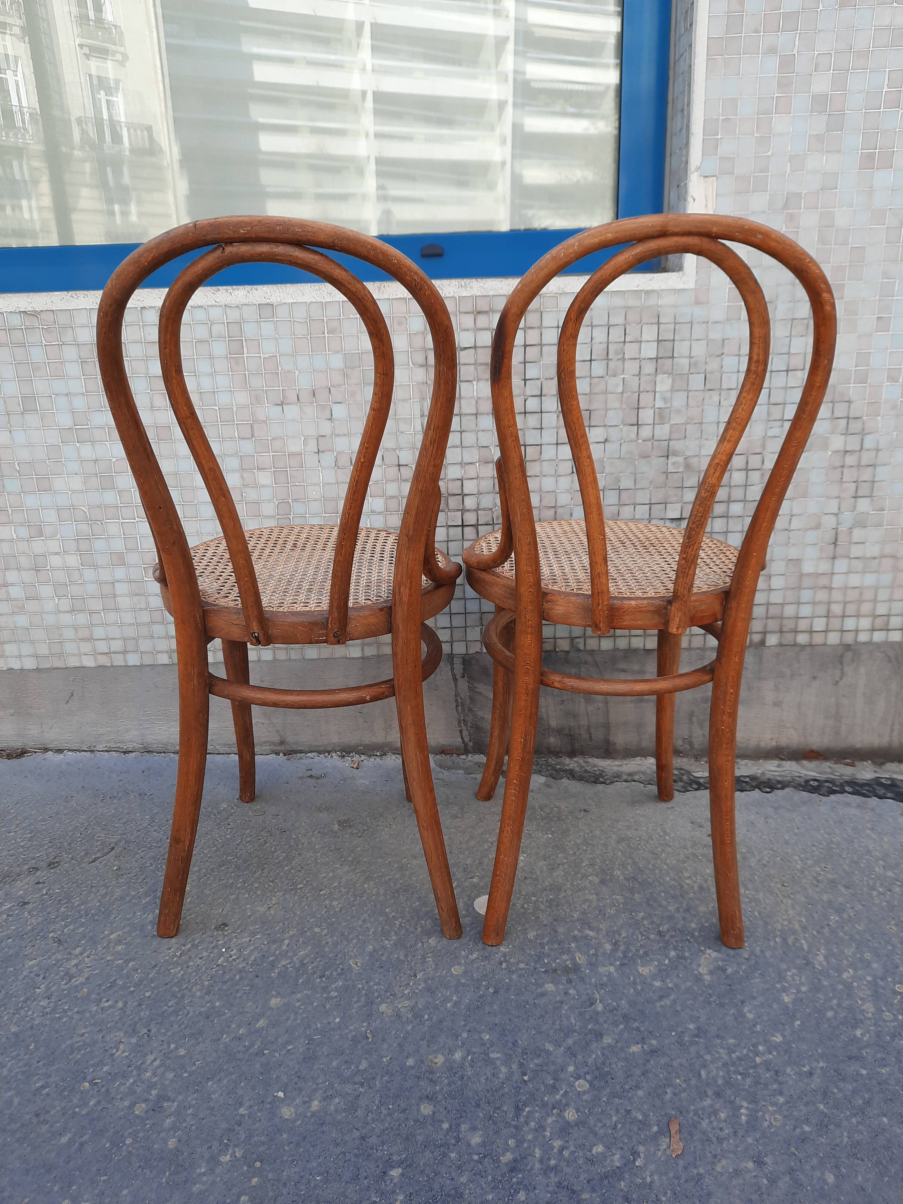 Paire de chaises bistrot Thonet