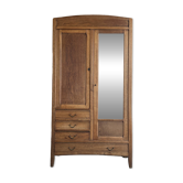 Grande armoire Art Déco en chêne (rénovée)