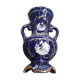 Antique blue vase in Italian porcelain