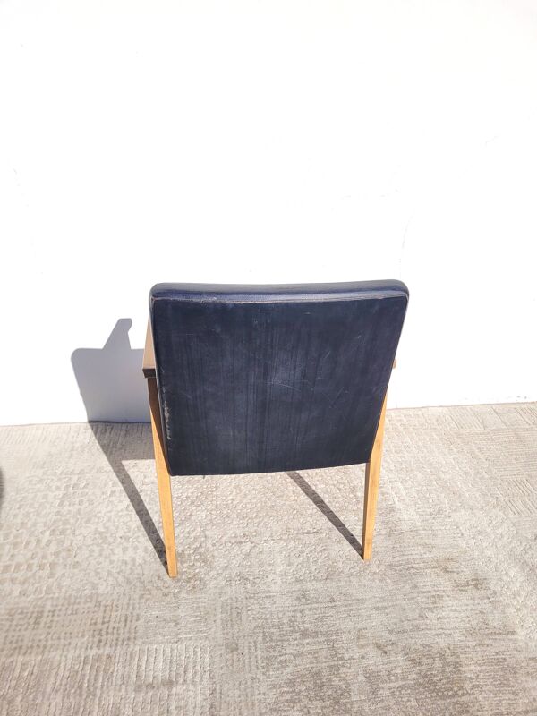 Fauteuil simili vintage années 60
