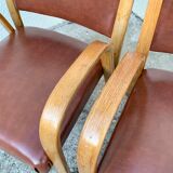 Fauteuils Bridge Bow Wood 1950