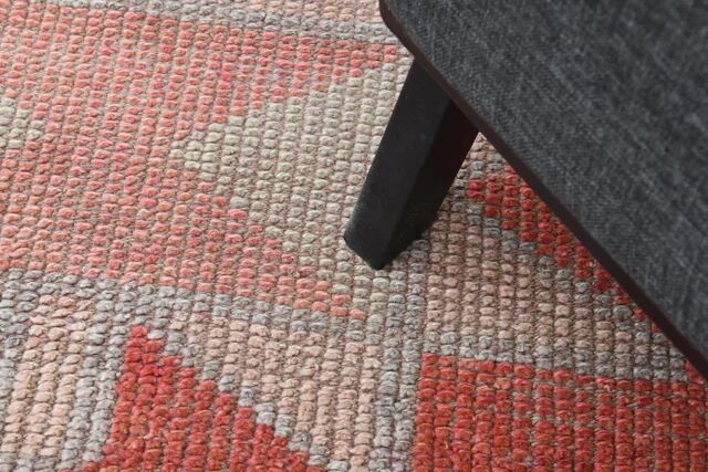 1970s Turkish Oushak Handmade Wool Cotton Red Runner Rug 90x304