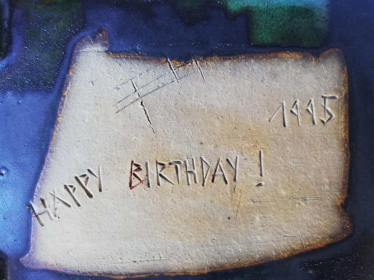 Vintage ceramic dish