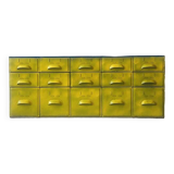 Ensemble de tiroirs métalliques industriels vintage