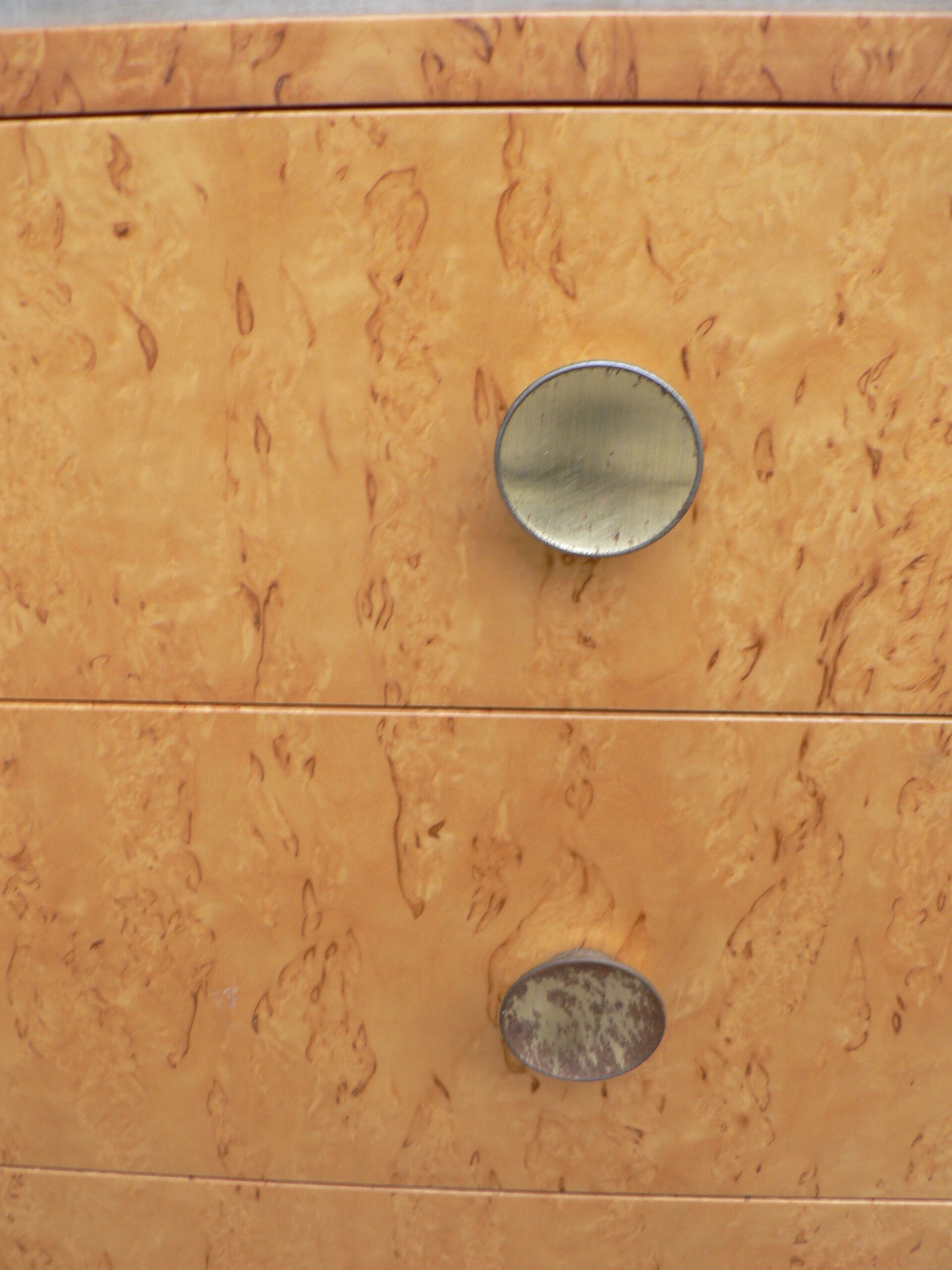 Pair of art deco bedside commode