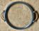 Art Deco tray - Leather & Stainless steel - Very good condition