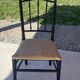 Chaise Napoléon III en bois imitant le bambou