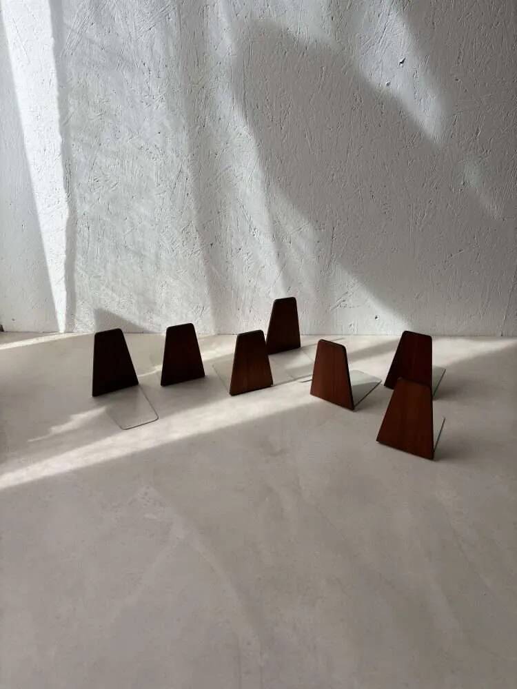 Kai Kristiansen bookends Feldballes Møbelfabrik in teak.