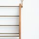 Wall-mounted walnut bookshelf by Carl Auböck, 1950s