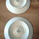 Set of white porcelain egg cups Bareuther Waldsassen 1970s