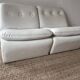 Vintage two-seater modular sofa, off-white, France 1970s