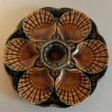 Sarreguemines earthenware oyster plate