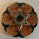 Sarreguemines earthenware oyster plate